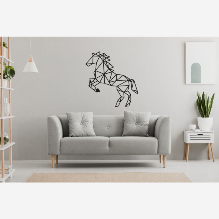 Metalen wanddecoratie Paard *OP=OP