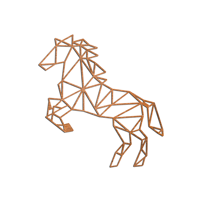 Cortenstaal wanddecoratie Paard *OP=OP