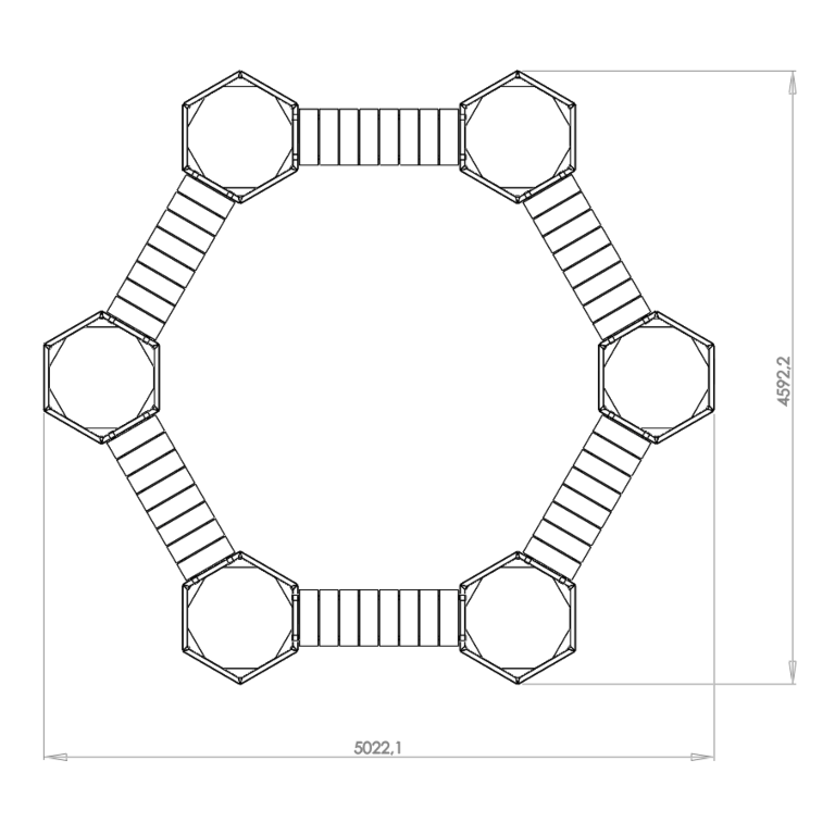 Gepoedercoat staal plantenbak Vegas kampvuur opstelling