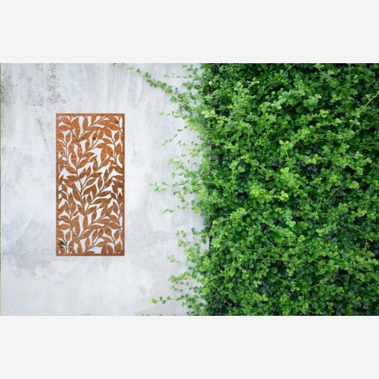 Cortenstaal wanddecoratie Leaves