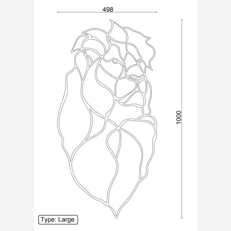 Cortenstaal wanddecoratie Lion King *OP=OP