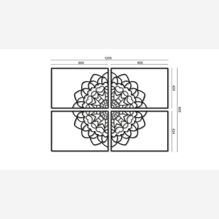 Metalen Wanddecoratie Mandala *OP=OP