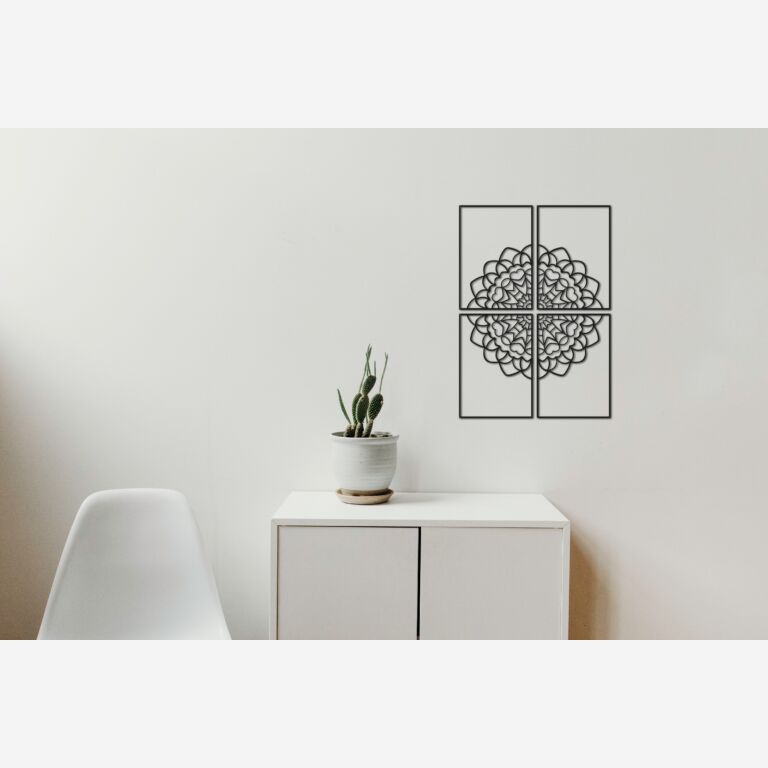 Metalen Wanddecoratie Mandala