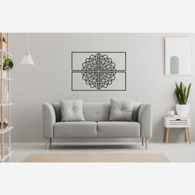 Metalen Wanddecoratie Mandala