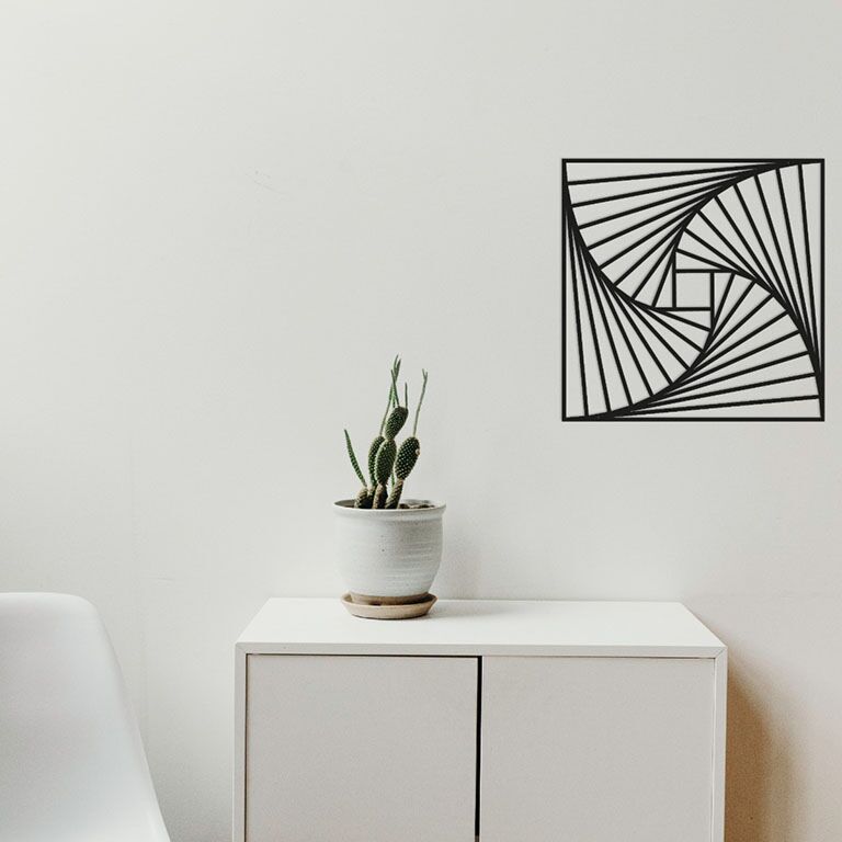 Metalen wanddecoratie Geometric Pattern 3.0