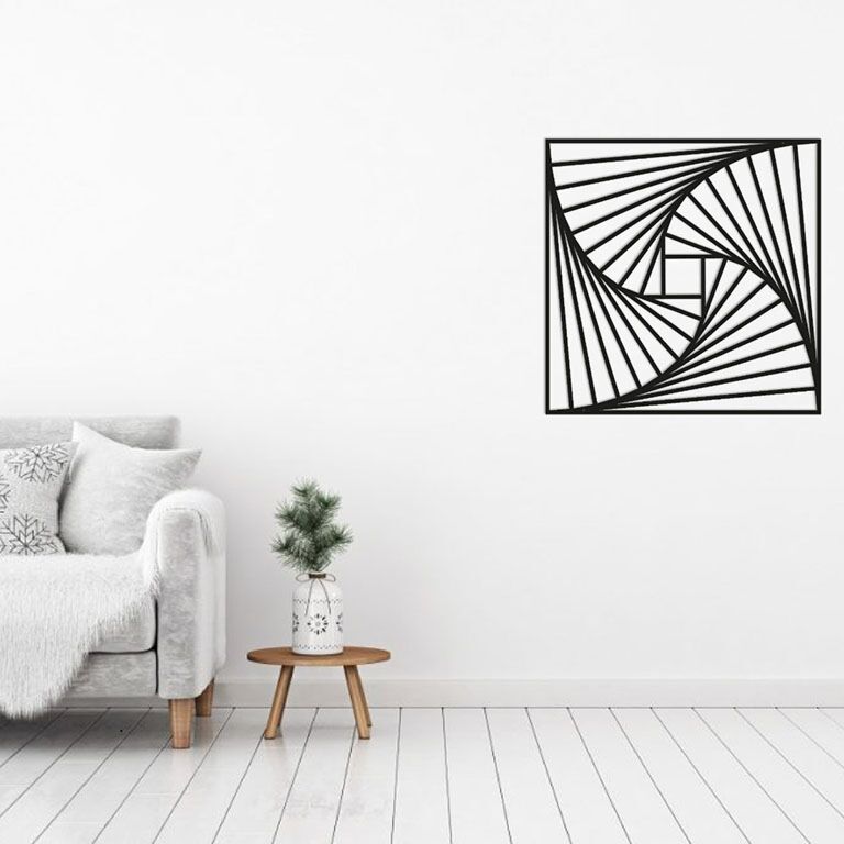 Metalen wanddecoratie Geometric Pattern 3.0