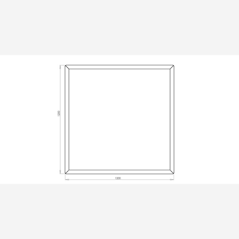 Verzinkt staal plantenbak Miami 1200x1200
