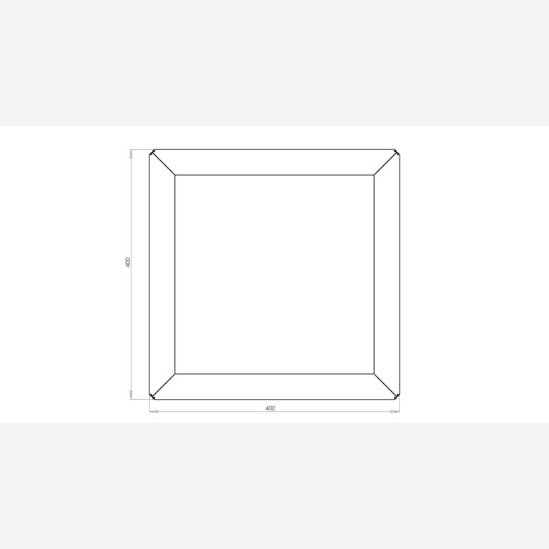 Gepoedercoat staal plantenbak Miami 400x400