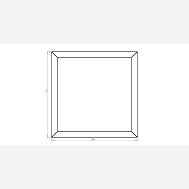 Gepoedercoat staal plantenbak Miami 600x600
