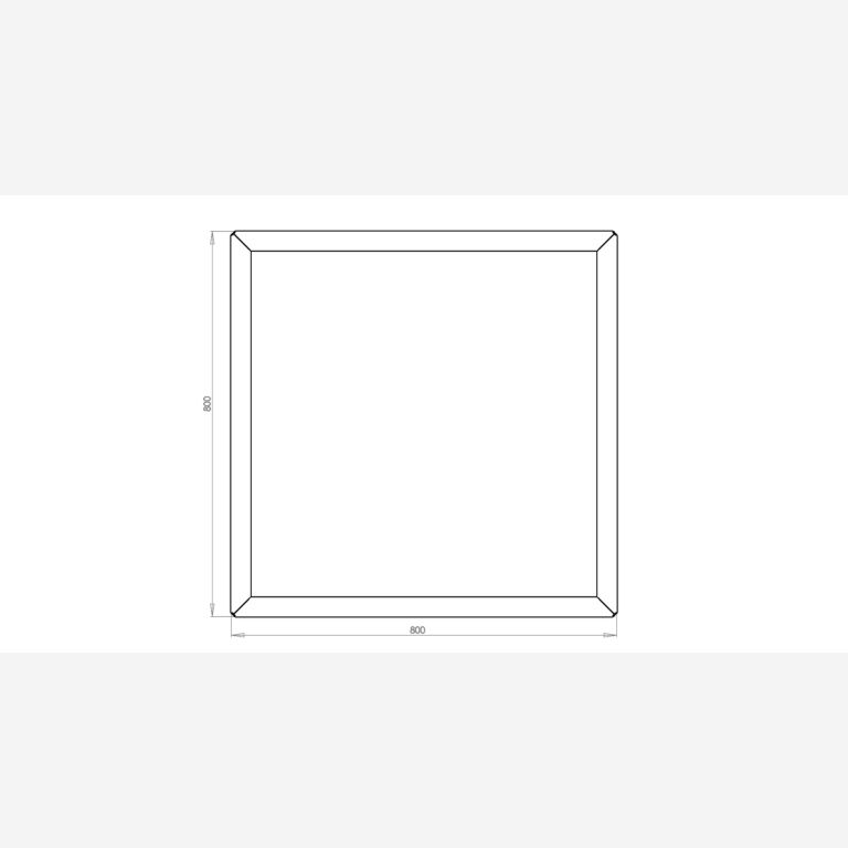 Verzinkt staal plantenbak Miami 800x800