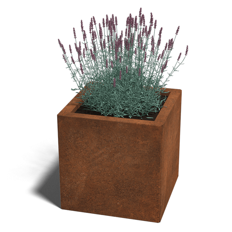 Cortenstaal plantenbak Miami 400x400