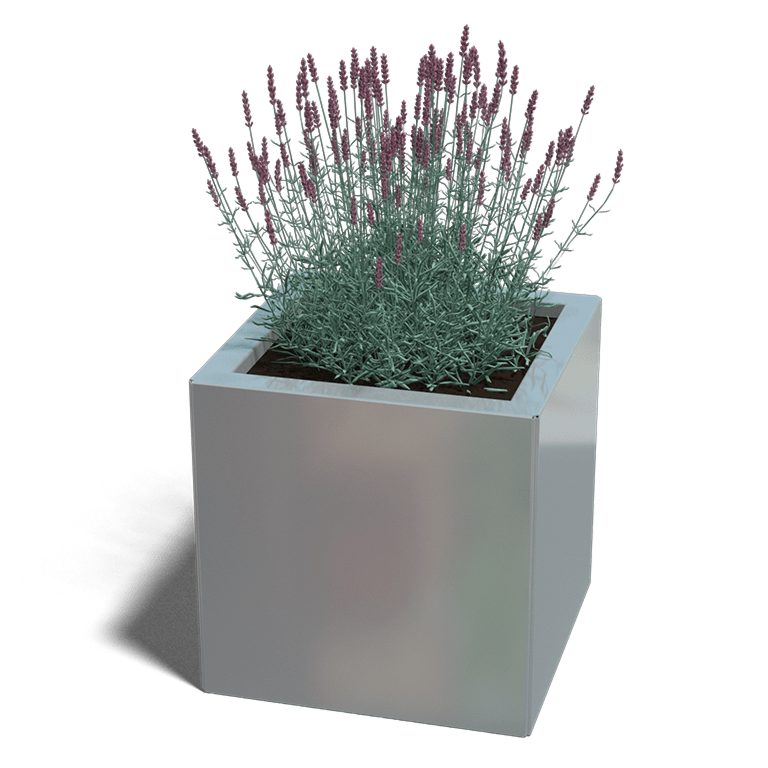 Verzinkt staal plantenbak Miami 400x400