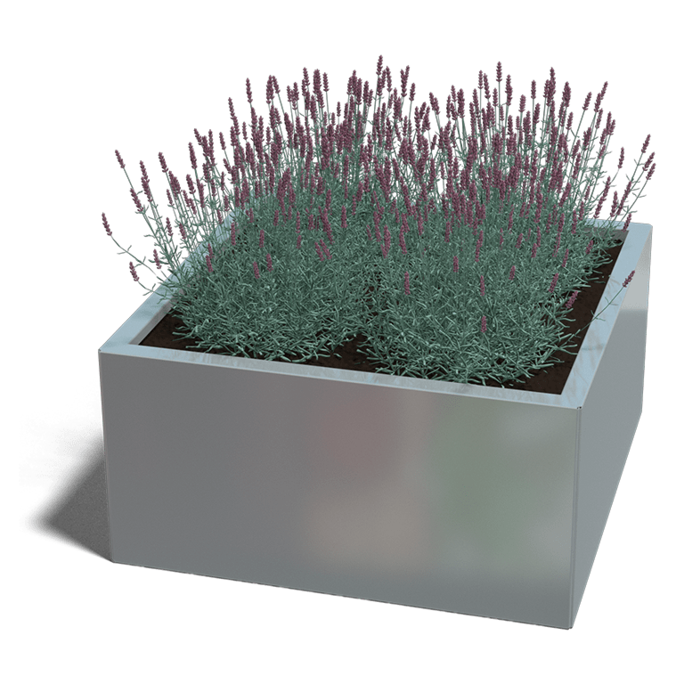 Verzinkt staal plantenbak Miami 800x800