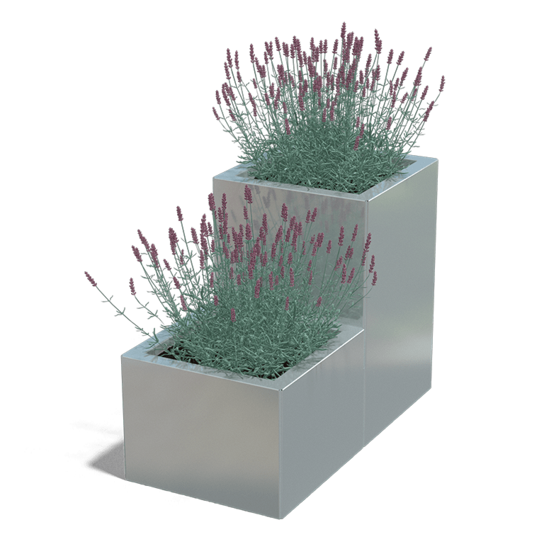 Verzinkt staal plantenbak Miami special II 400