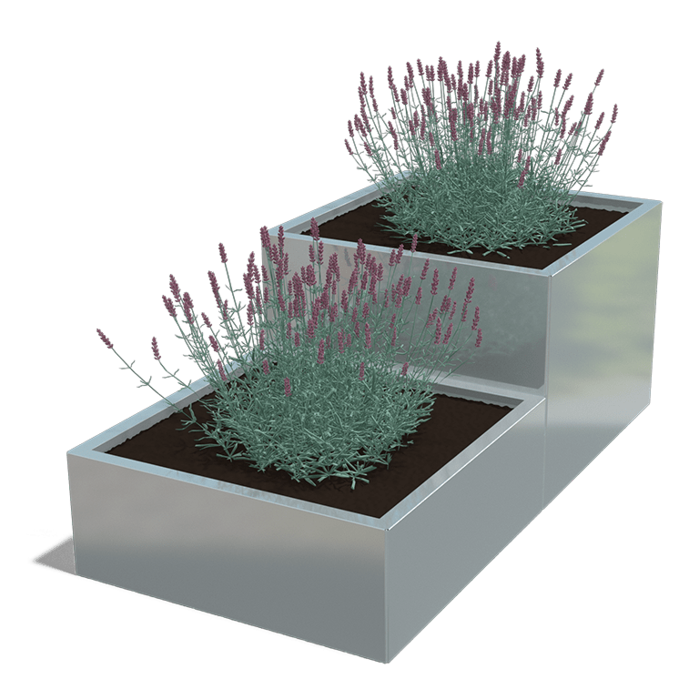Verzinkt staal plantenbak Miami special II 800