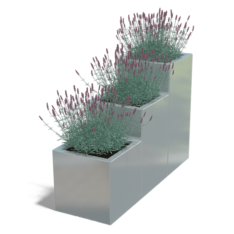 Verzinkt staal plantenbak Miami special III 400