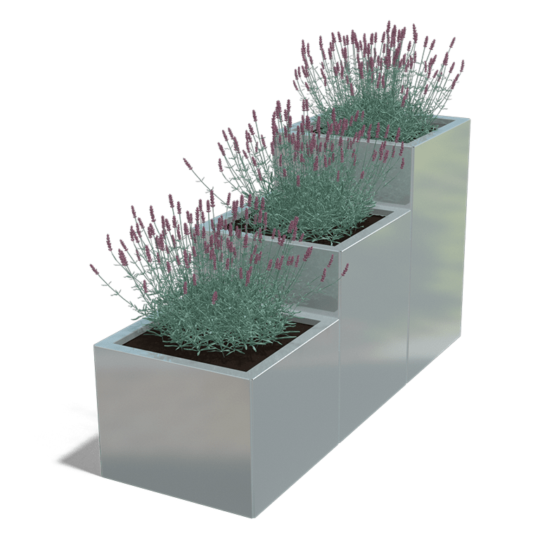 Verzinkt staal plantenbak Miami special III 500