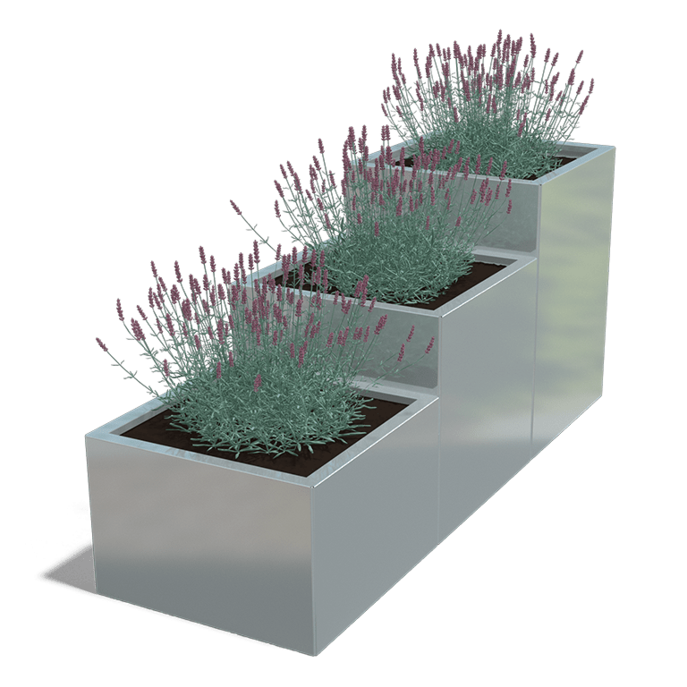 Verzinkt staal plantenbak Miami special III 600