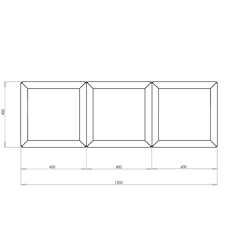 Gepoedercoat staal plantenbak Miami special III 40