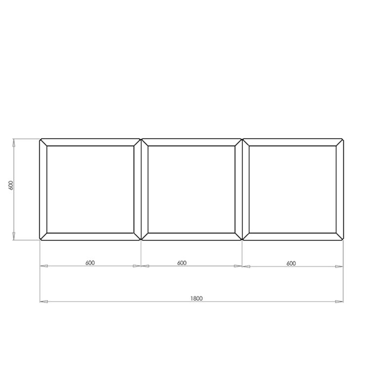 Gepoedercoat staal plantenbak Miami special III 60