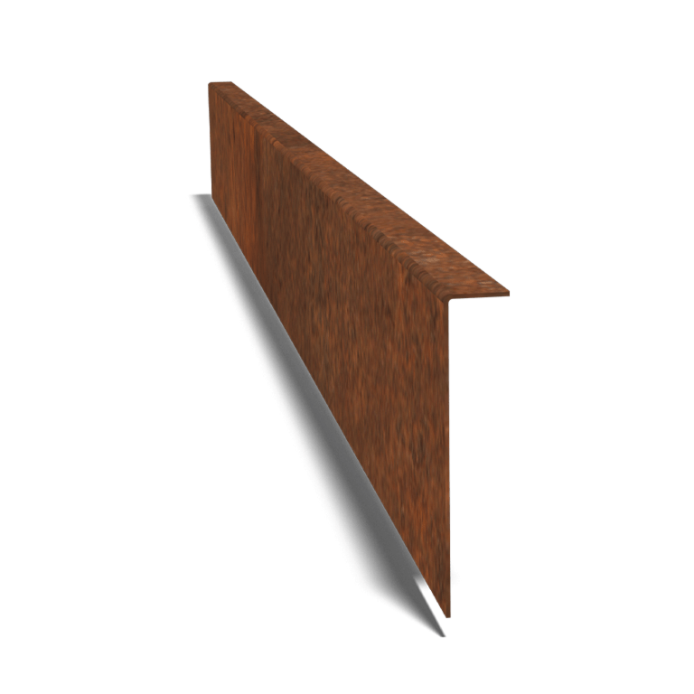 Cortenstaal kantopsluiting gezet 22 cm (lengte 150 cm)