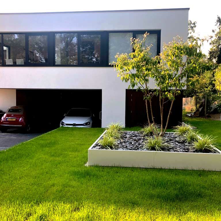 Gepoedercoat staal plantenbak Miami xxl 300 x 300 cm