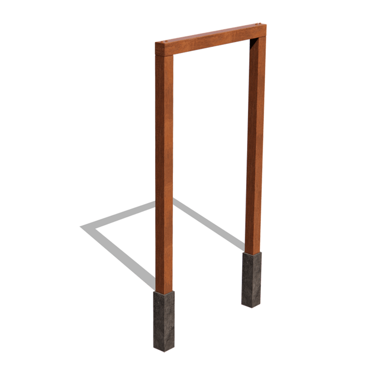 Cortenstaal pergola recht 150 cm