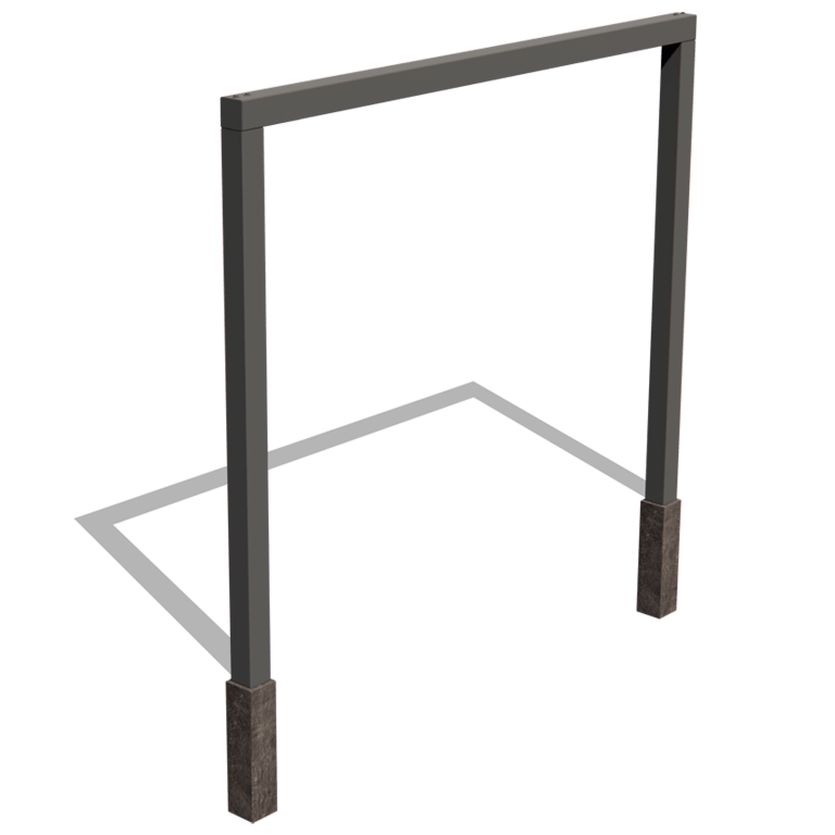 Gepoedercoat staal pergola recht 300 cm