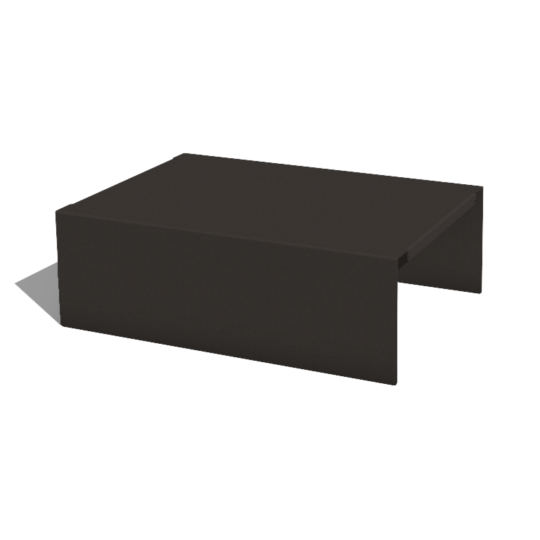 Gepoedercoat staal plantenbak plateau 60 x 41 x 20 cm