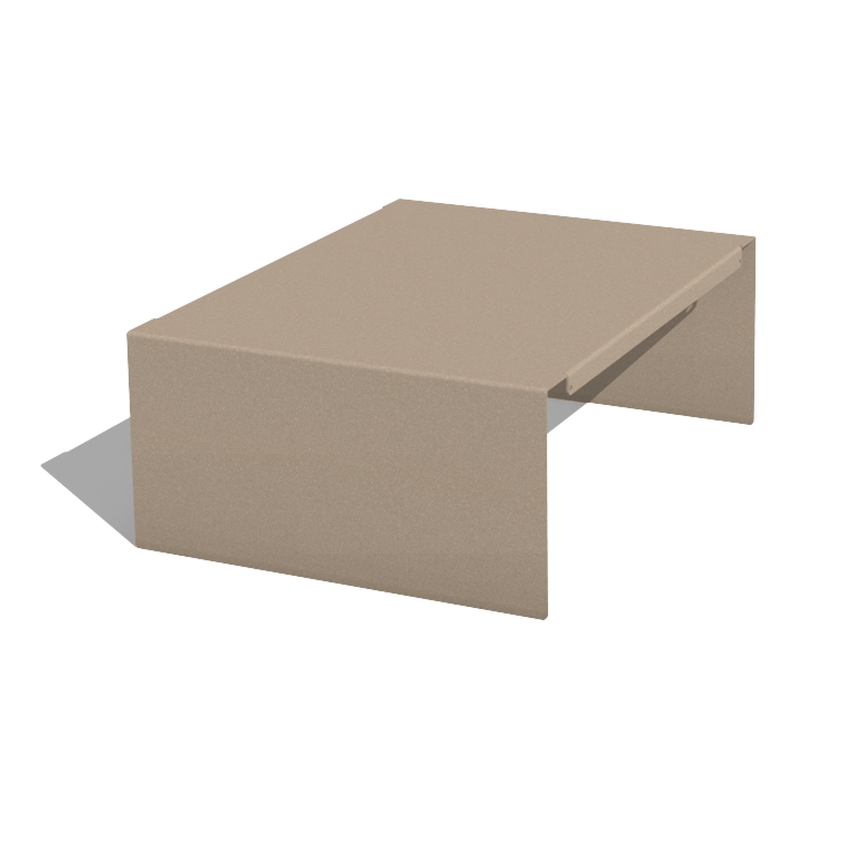 Gepoedercoat staal plantenbak plateau 40 x 51 x 20 cm