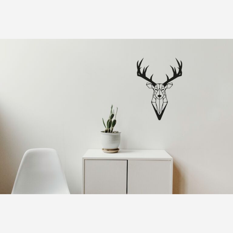 Metalen wanddecoratie Reindeer