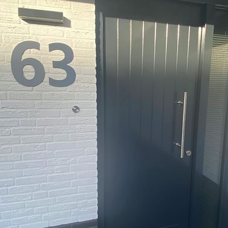 RVS huisnummer 3 - 30 cm