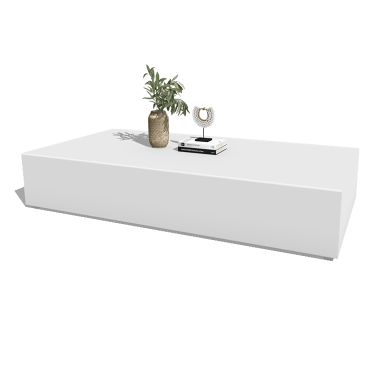 Aluminium salontafel Vittoria 160 x 80 x 30 cm