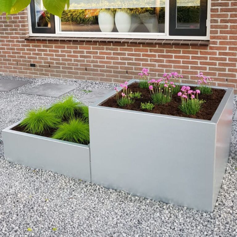 Verzinkt staal plantenbak Miami special II 800