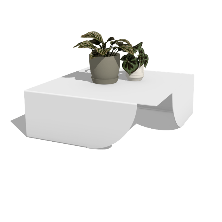 Aluminium salontafel Savuto 80 x 80 x 30 cm