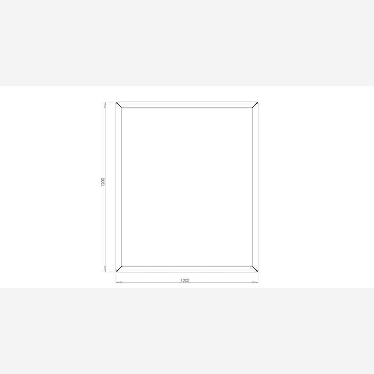 Gepoedercoat staal plantenbak Texas 1000x1200