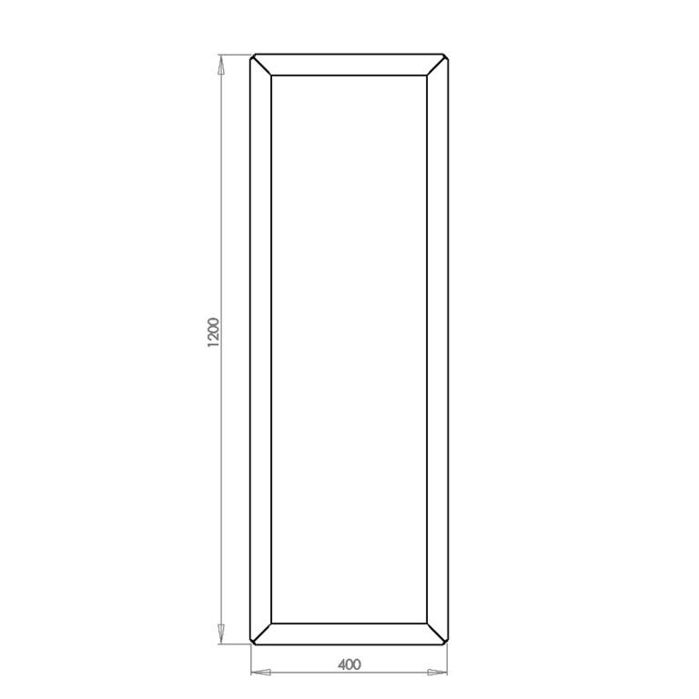 Cortenstaal plantenbak Texas 40 x 120 cm