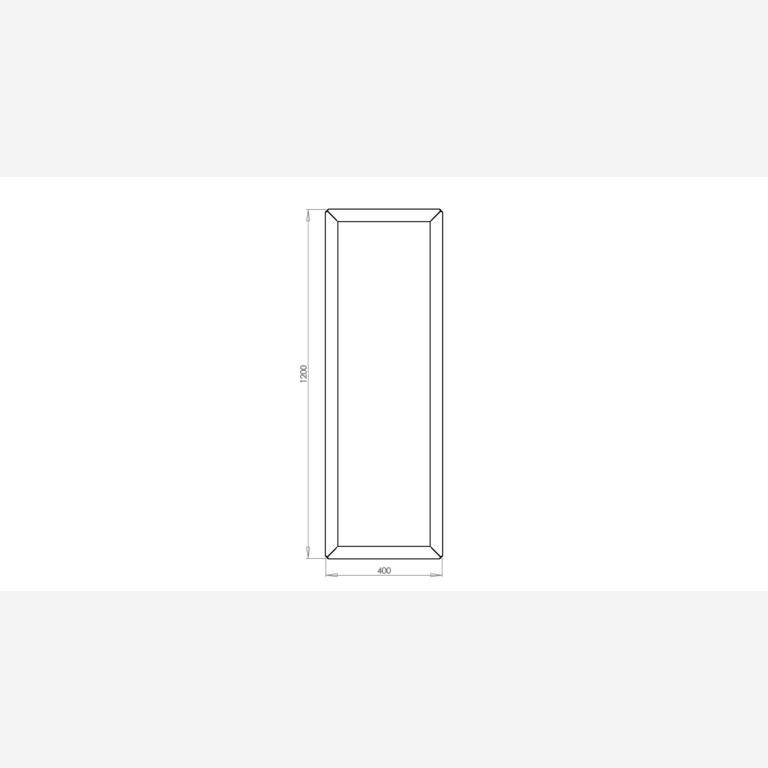 Gepoedercoat staal plantenbak Texas 400x1200