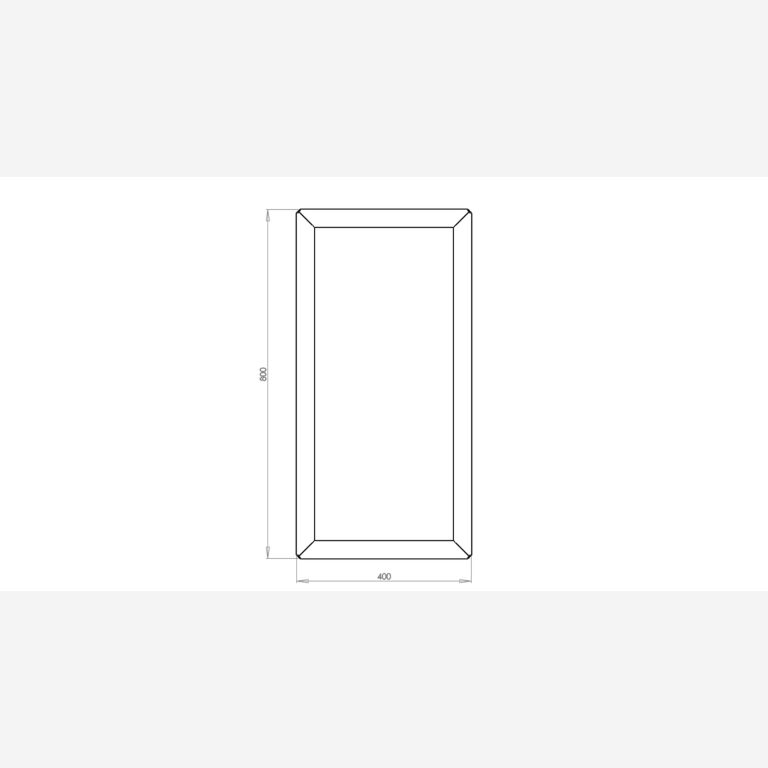 Gepoedercoat staal plantenbak Texas 400x800