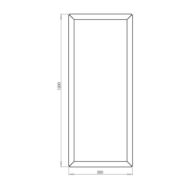 Cortenstaal plantenbak Texas 50 x 120 cm