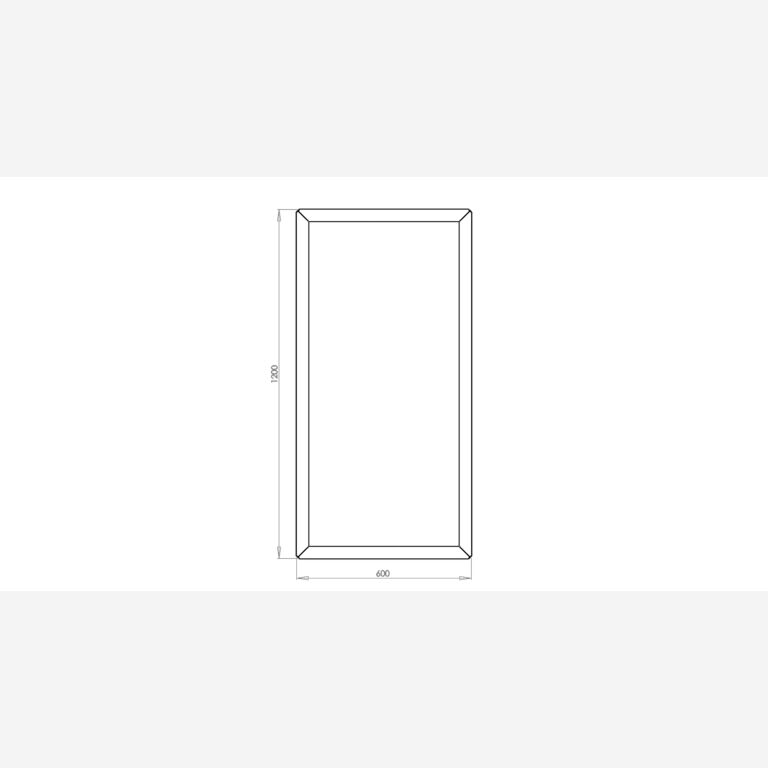 Gepoedercoat staal plantenbak Texas 600x1200