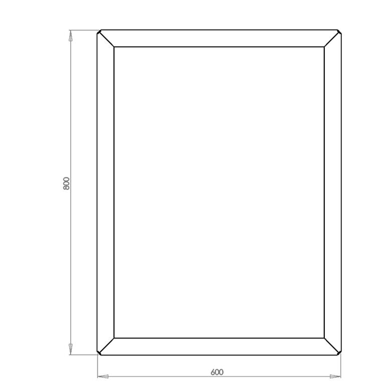 Cortenstaal plantenbak Texas 60 x 80 cm