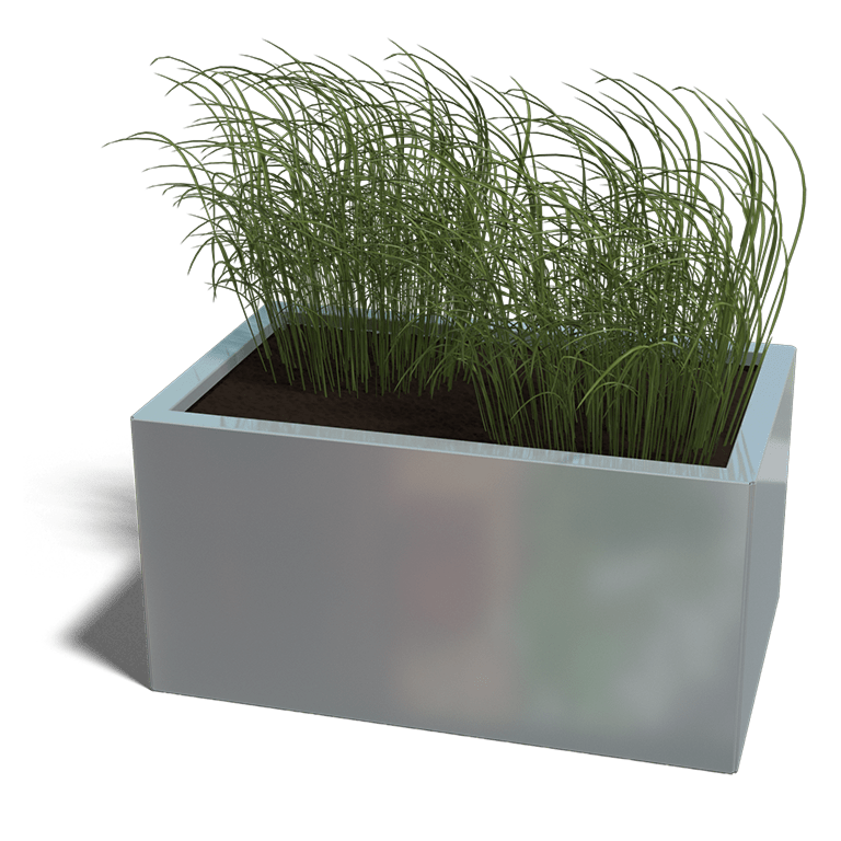 Verzinkt staal plantenbak Texas 500x800