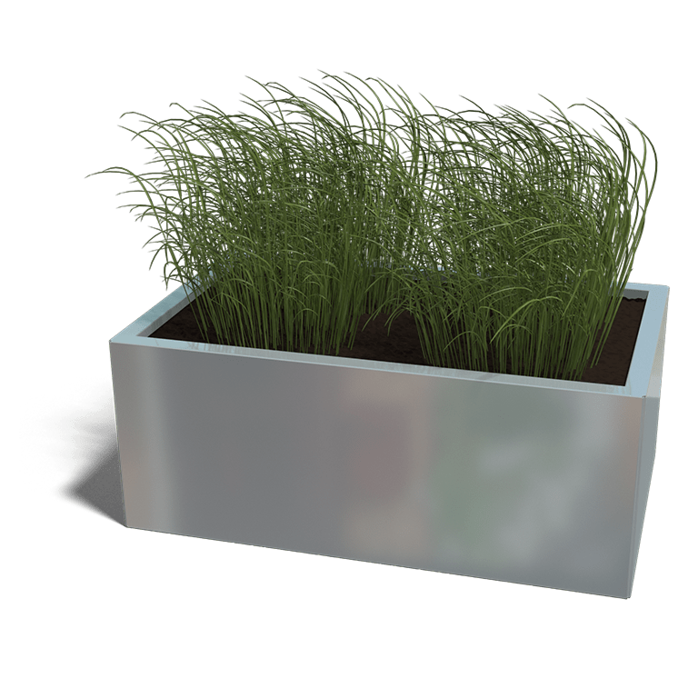 Verzinkt staal plantenbak Texas 600x1000