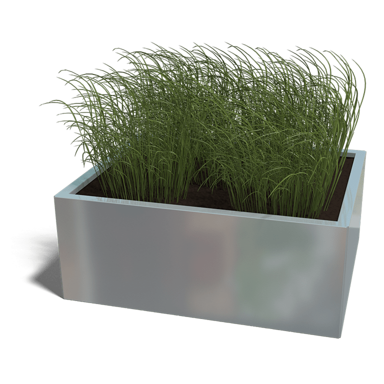 Verzinkt staal plantenbak Texas 800x1000
