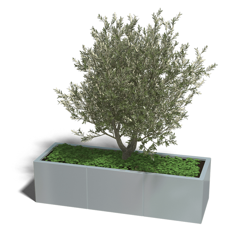 Verzinkt staal plantenbak Texas xxl 1500x500
