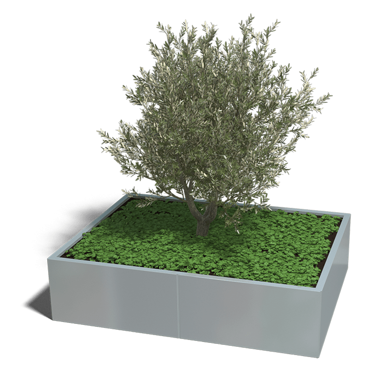 Verzinkt staal plantenbak Texas xxl 1600x1200