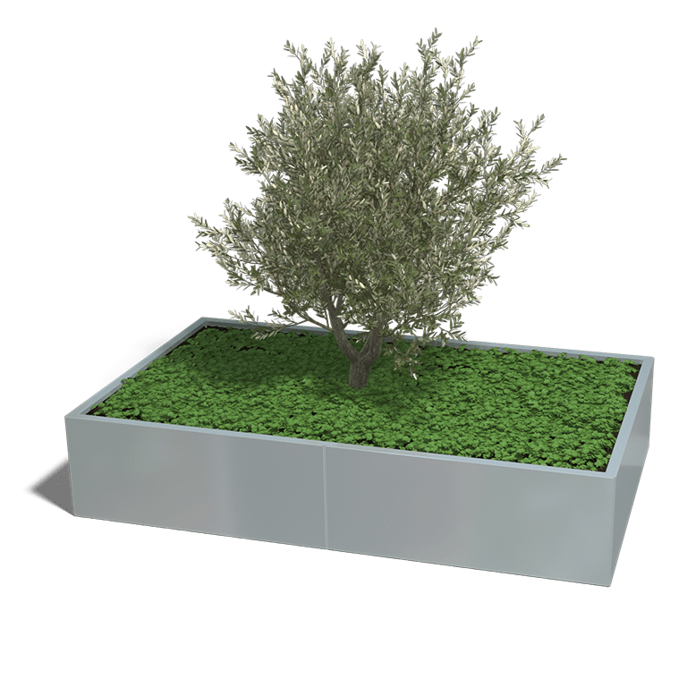 Verzinkt staal plantenbak Texas xxl 2000x1200