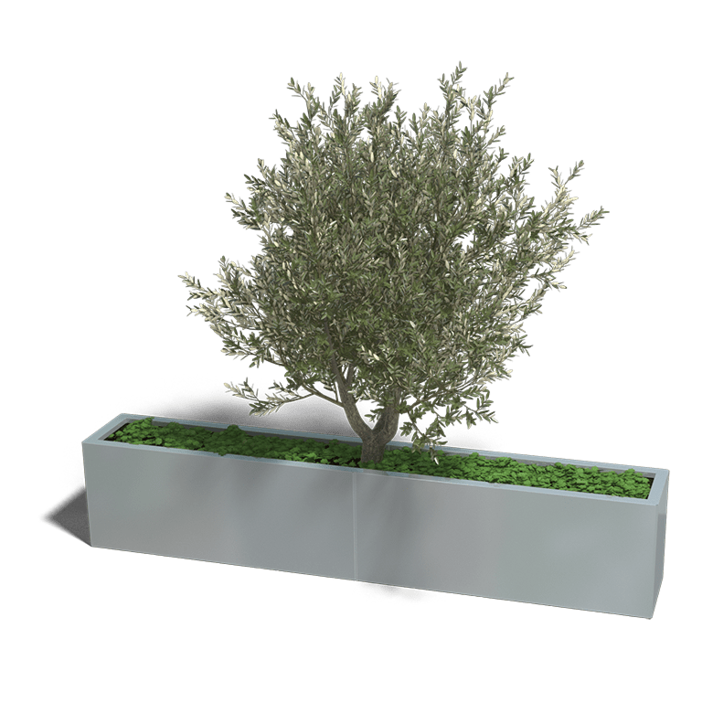 Verzinkt staal plantenbak Texas xxl 2000x300