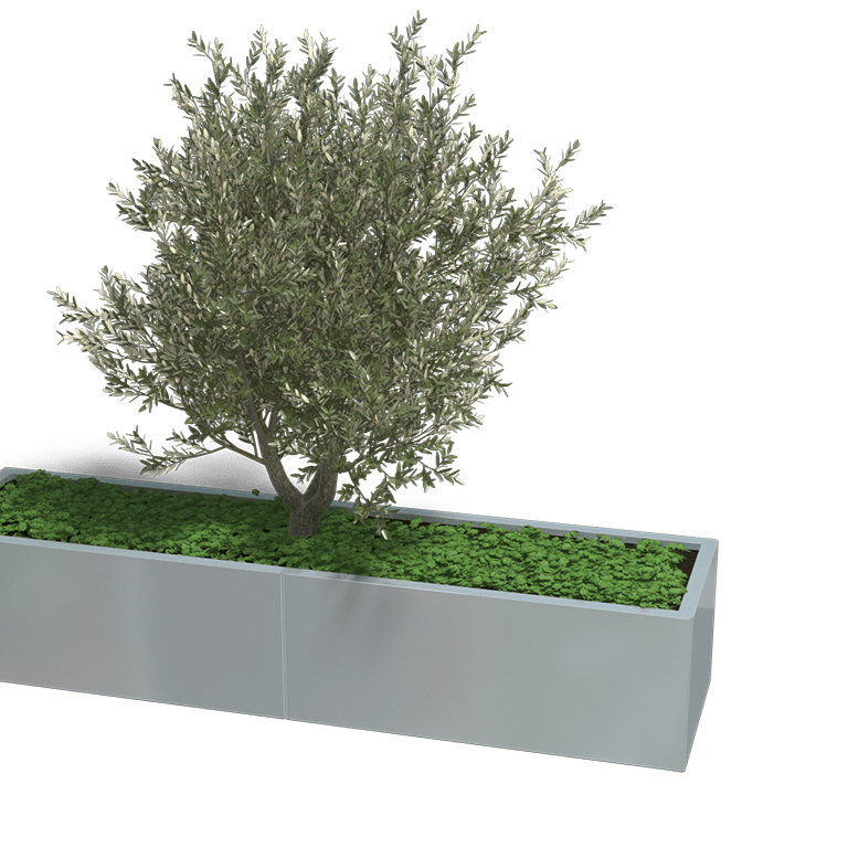 Verzinkt staal plantenbak Texas xxl 2000x500